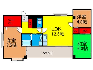 デサ・プトゥリの物件間取画像